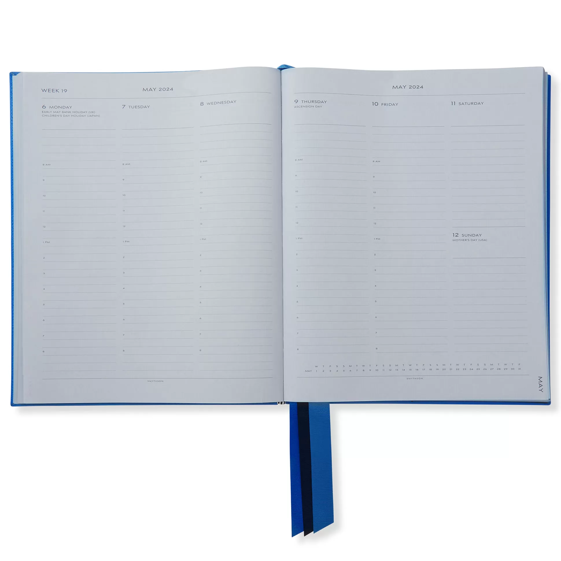 Smythson Desk Diaries^2023-2024 Portobello Weekly Vertical Diary In Panama