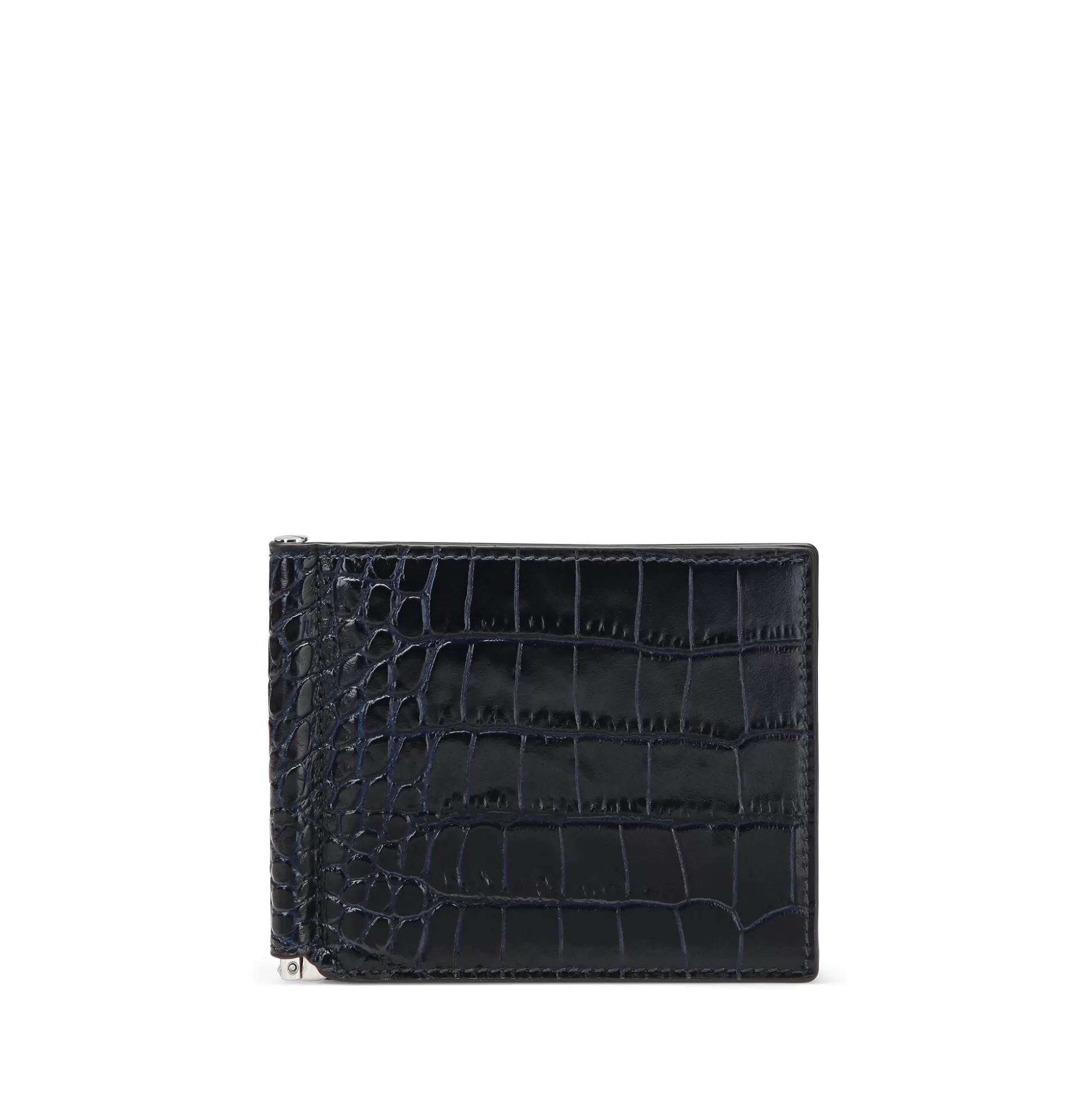 Men Smythson Wallets^6 Card Slot Money Clip Wallet In Mara