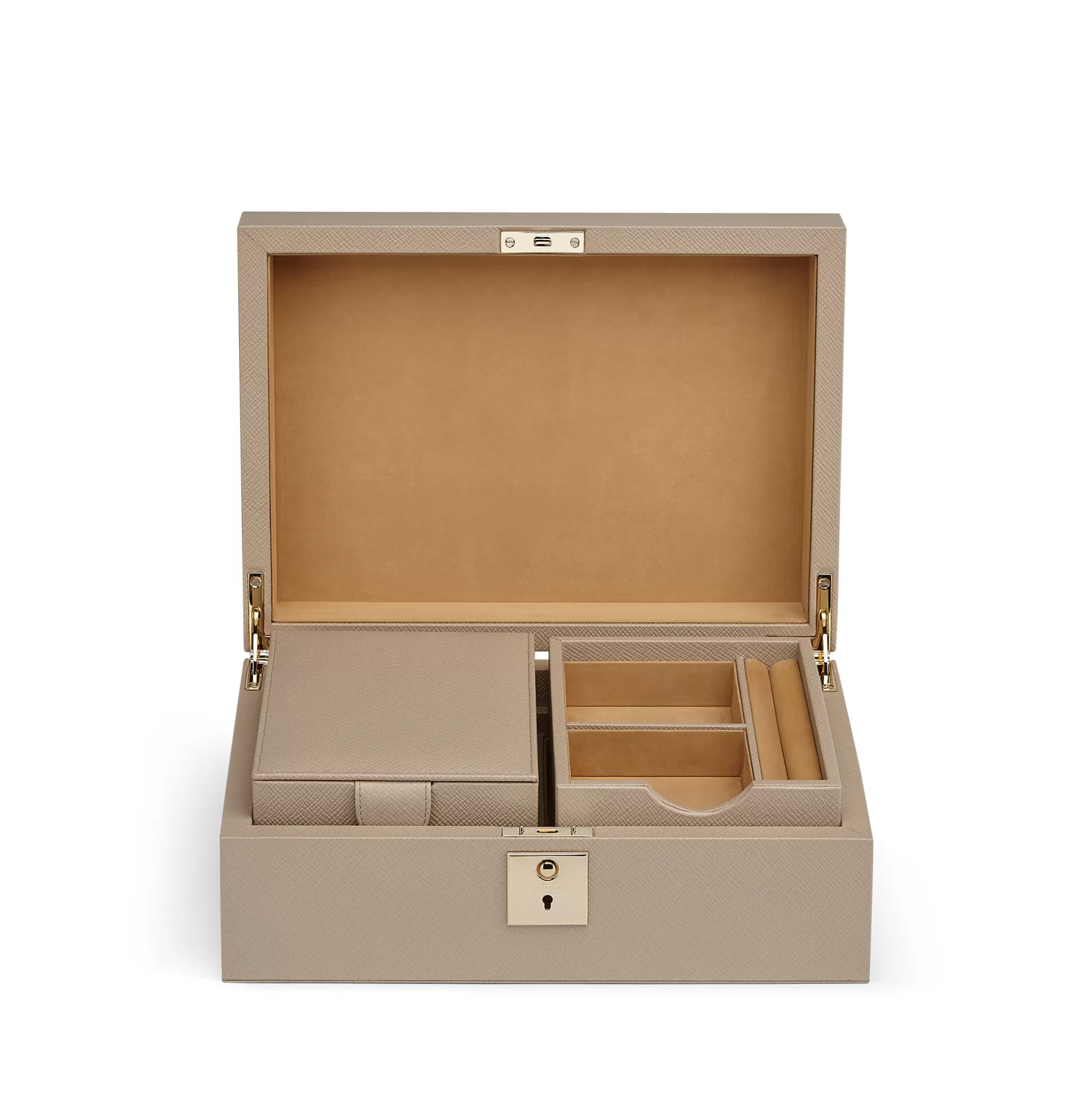 Smythson Jewellery Boxes And Rolls^Jewellery Box With Travel Tray In Panama