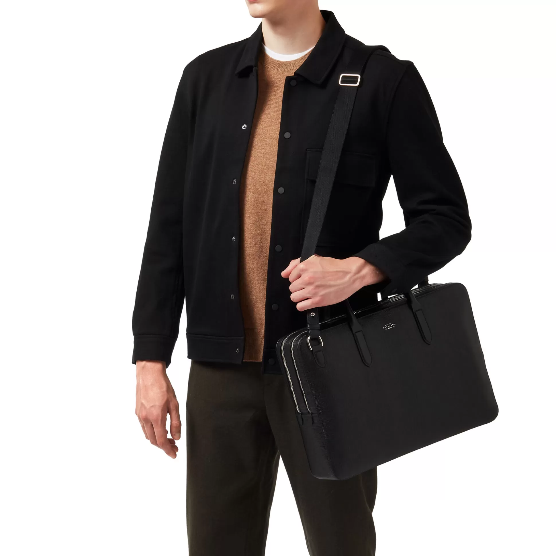 Men Smythson Briefcases^Lightweight Large Briefcase In Panama