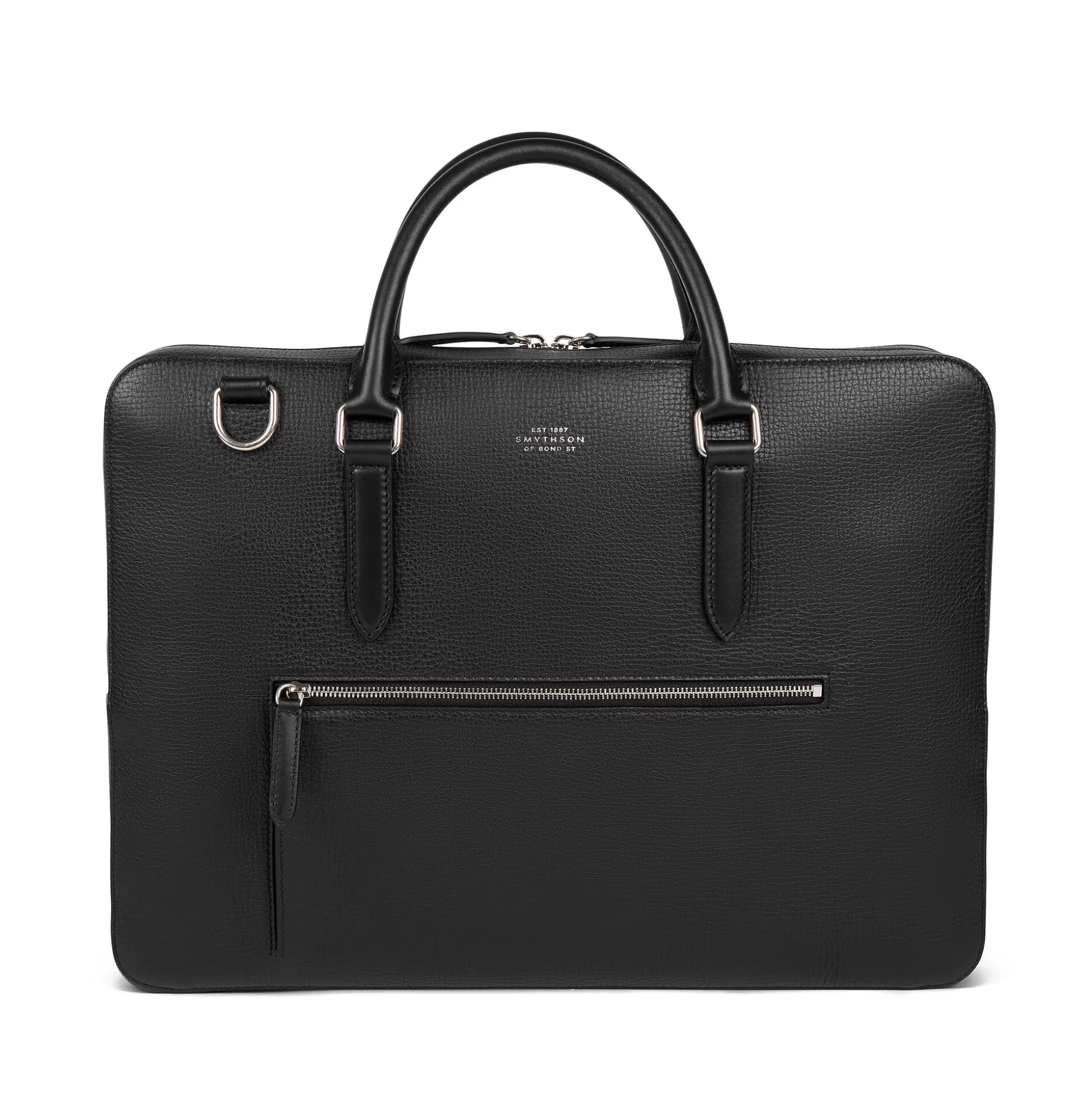 Men Smythson Briefcases^Slim Briefcase With Zip Front In Ludlow